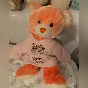 Orange Build a Bear with Pink Sweatshirt (Retired)